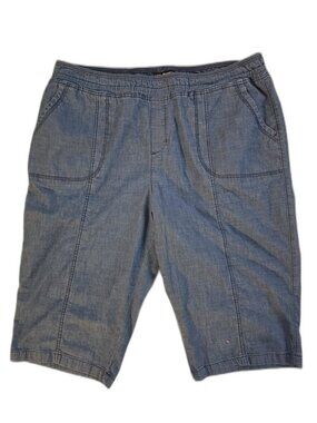 Lee Capri Pants Women's Relaxed Chambray No Tag